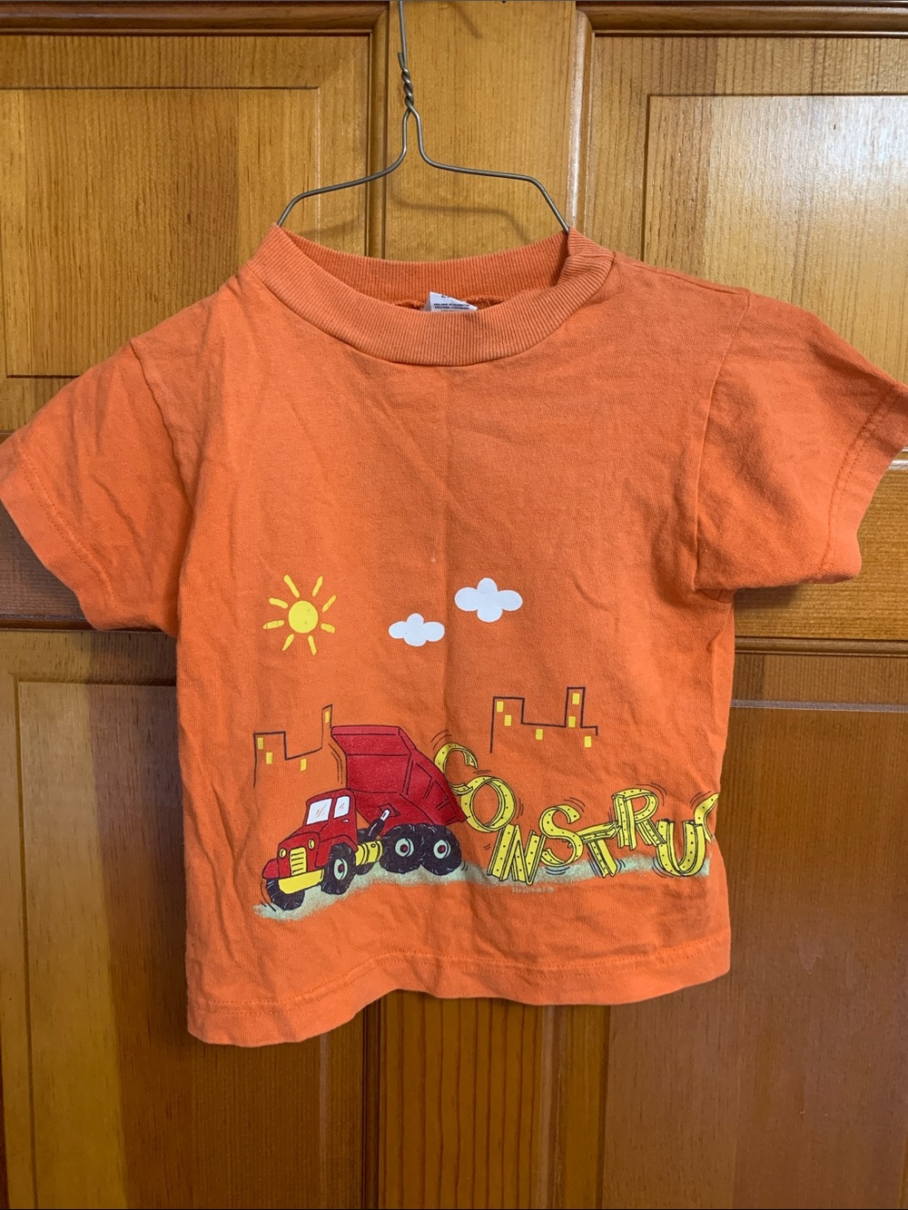 Boys Orange Construction Healthtex T-Shirt